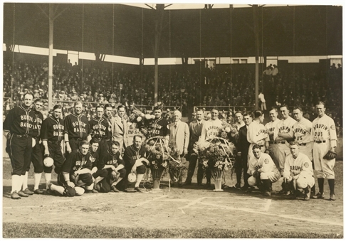 1927 Babe Ruth and Lou Gehrig Original Type 1 Photograph - Bustin Babe vs. Larrupin Lou Barnstorming Tour (PSA/DNA)